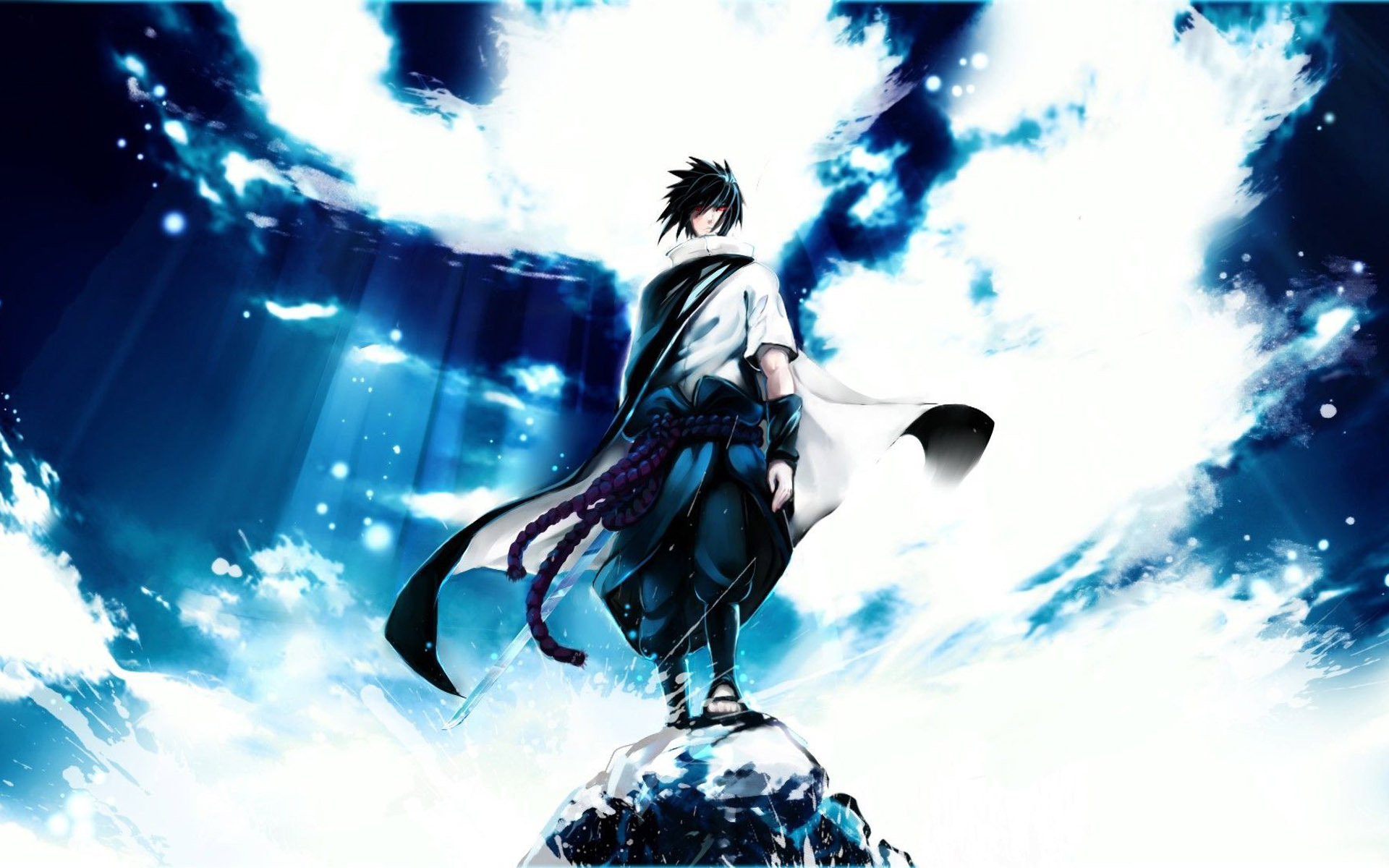 sasuke wallpaper hd,cg artwork,anime,graphic design,sky,black hair