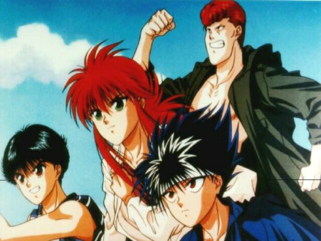 yu yu hakusho tapete,animierter cartoon,anime,karikatur,animation,kunstwerk