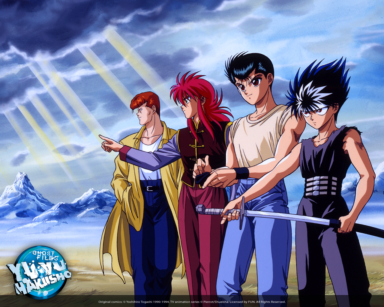 yu yu hakusho tapete,anime,karikatur,animierter cartoon,erfundener charakter,spiele