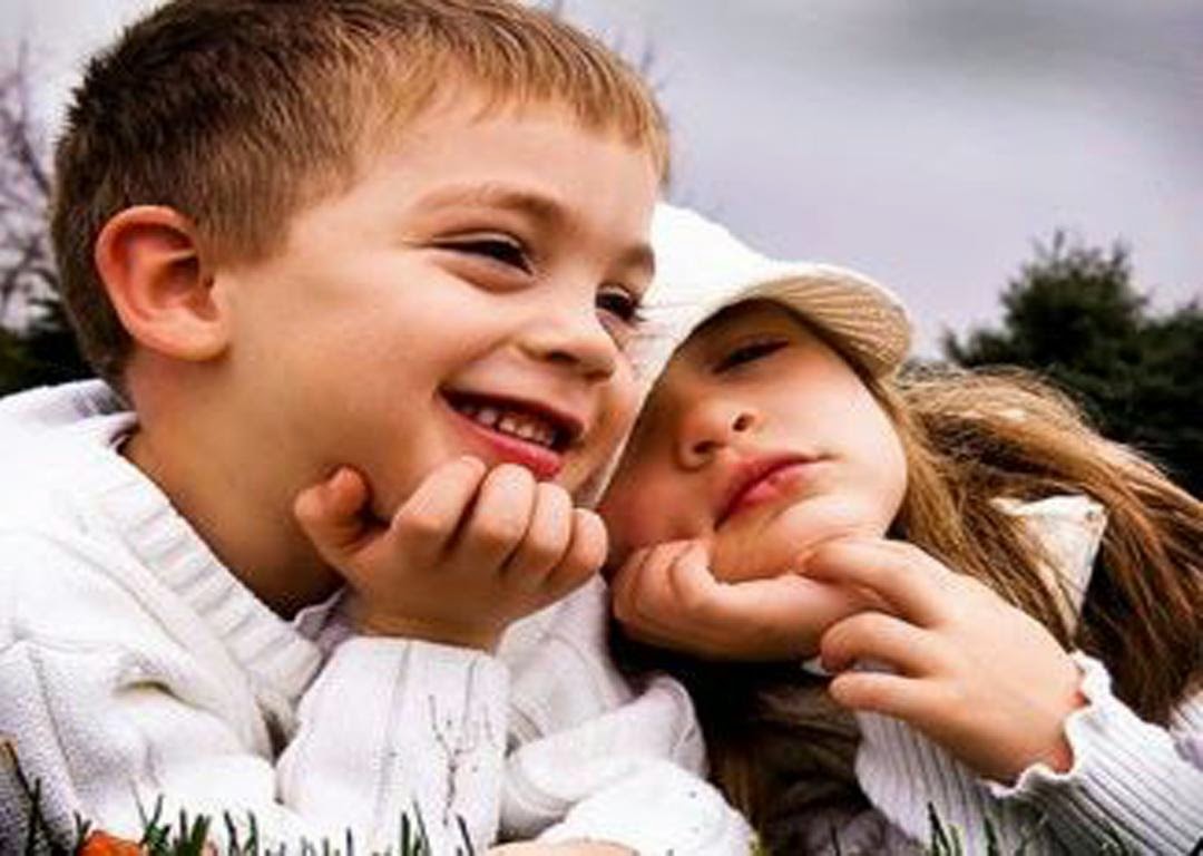 sweet couple wallpaper,people in nature,child,facial expression,nose,happy