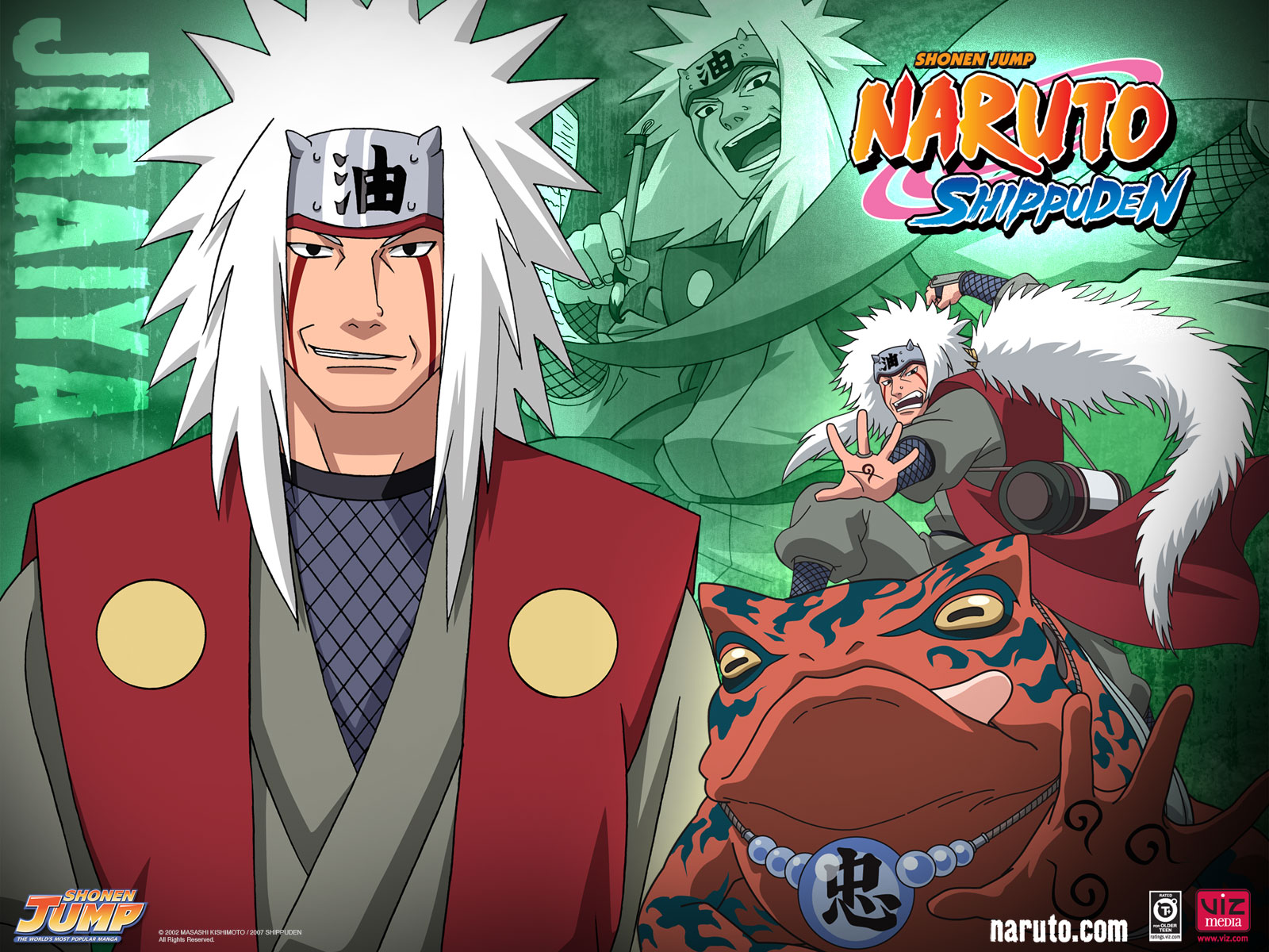 fond d'écran jiraiya,anime,dessin animé,naruto,personnage fictif,ouvrages d'art