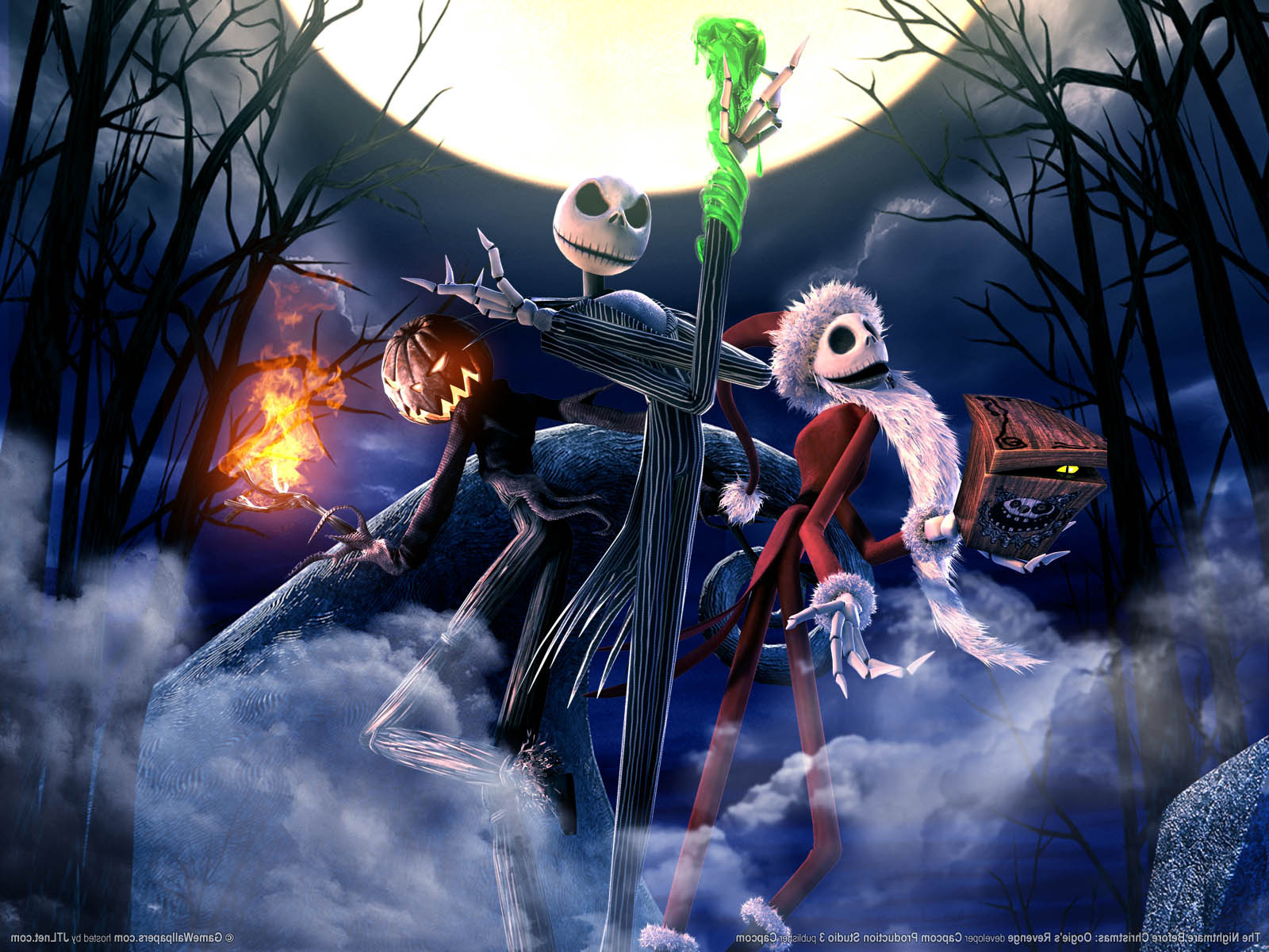 jack skellington wallpaper,action adventure game,cg artwork,fictional character,pc game,screenshot