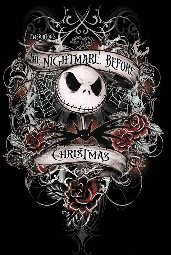 jack skellington wallpaper,skull,bone,illustration,font,logo