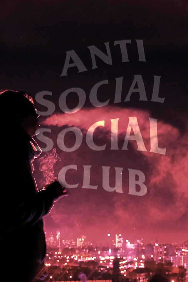 fond d'écran anti social social club,texte,police de caractère,rose,feux d'artifice,ténèbres