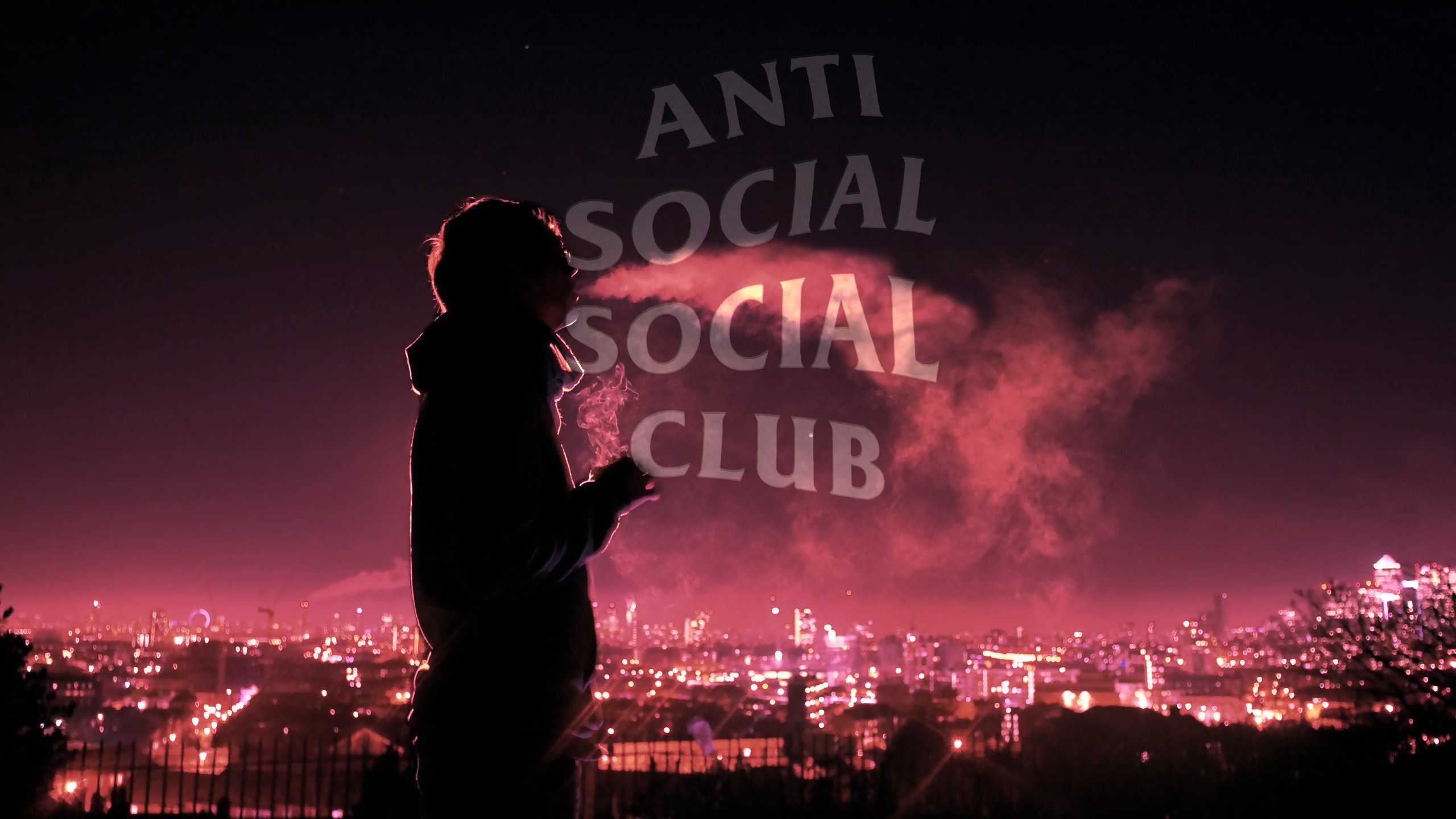 carta da parati anti social social club,prestazione,divertimento,cielo,rosa,evento