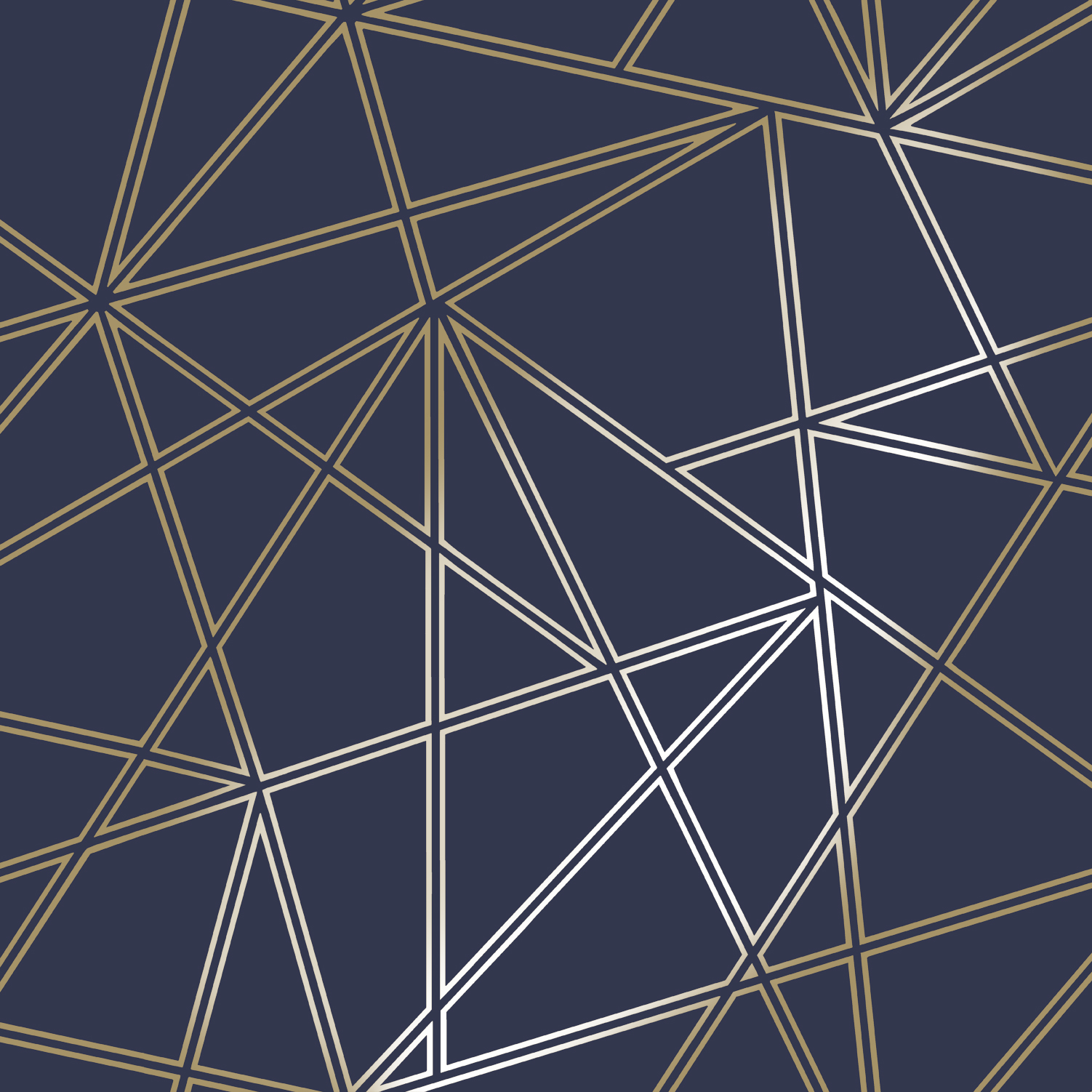 Navy And Silver Geometric WallpaperUse