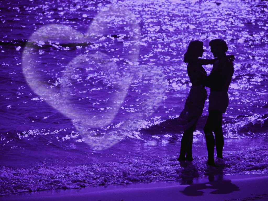 papier peint romantis,violet,l'eau,romance,violet,amour