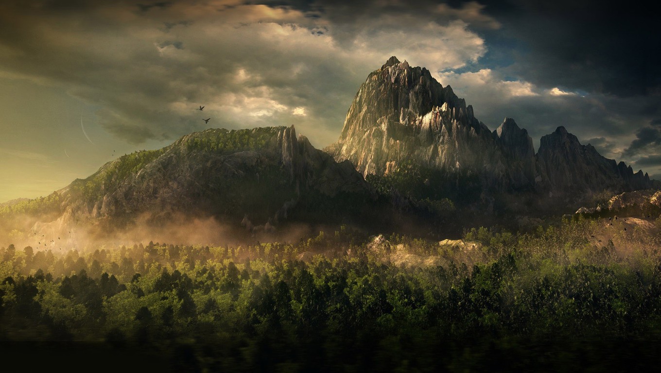 Wallpaper 1360x768 Nature Mountainous Landforms Natural Landscape Sky Mountain Wallpaperuse