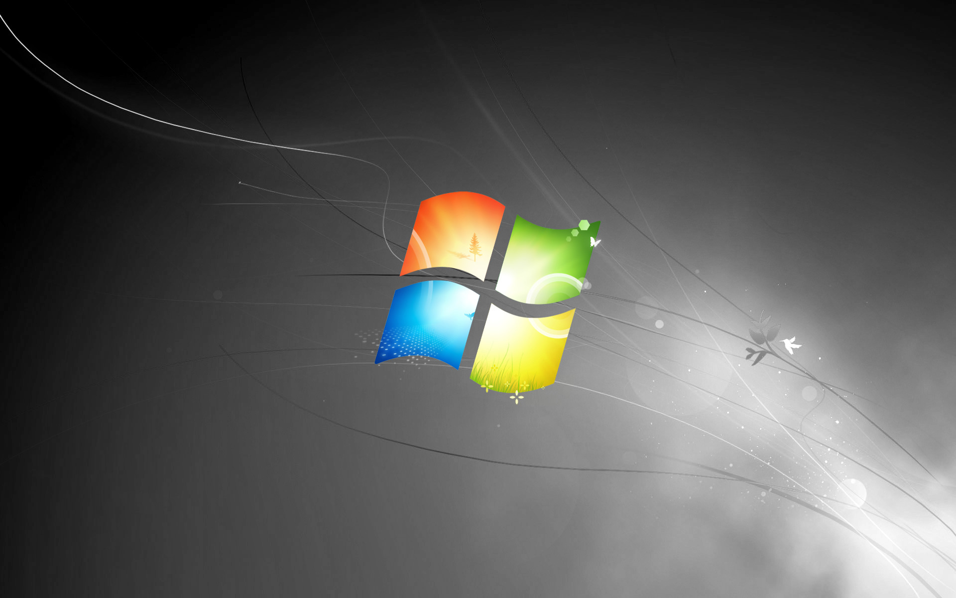 windows 7 dark wallpaper,light,operating system,technology,graphics,graphic design