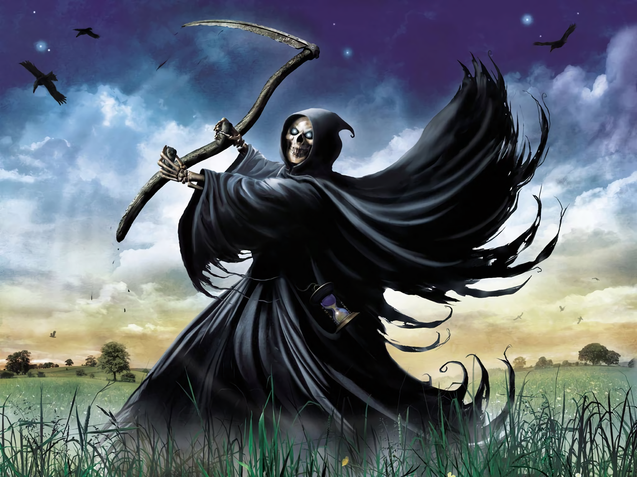 wallpaper reaper,cg artwork,fictional character,illustration,mythology,mythical creature