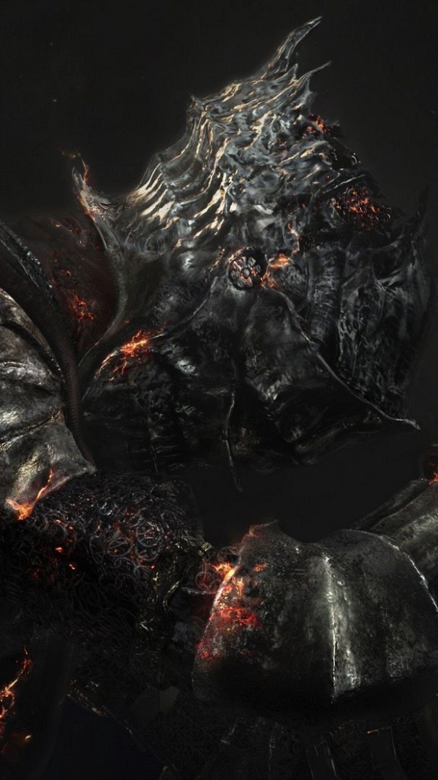 dark souls 3 fond d'écran de téléphone,ténèbres,démon,oeuvre de cg,art fractal,illustration