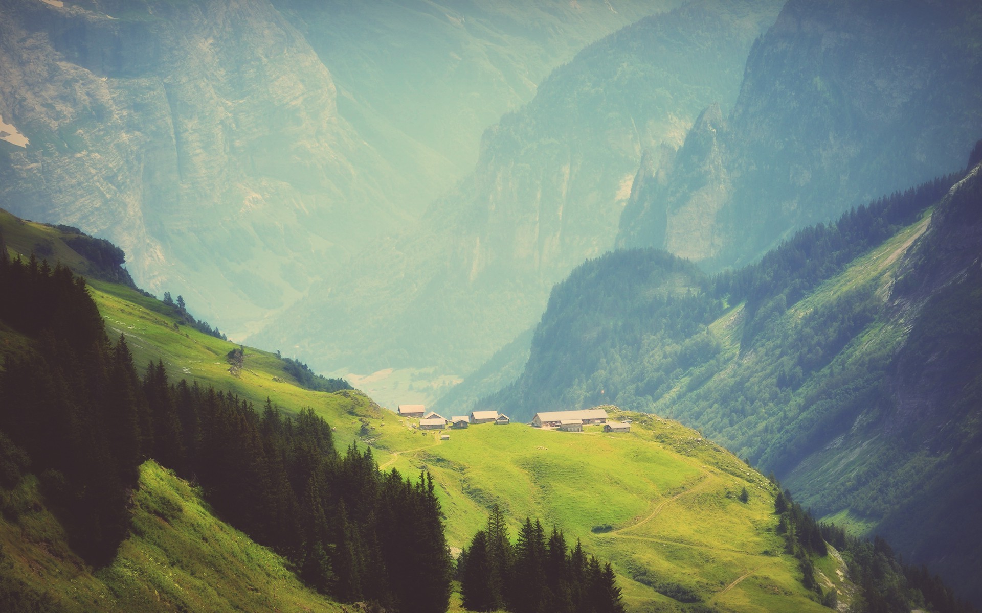 kde fondo de pantalla,naturaleza,montaña,verde,cielo,pintura