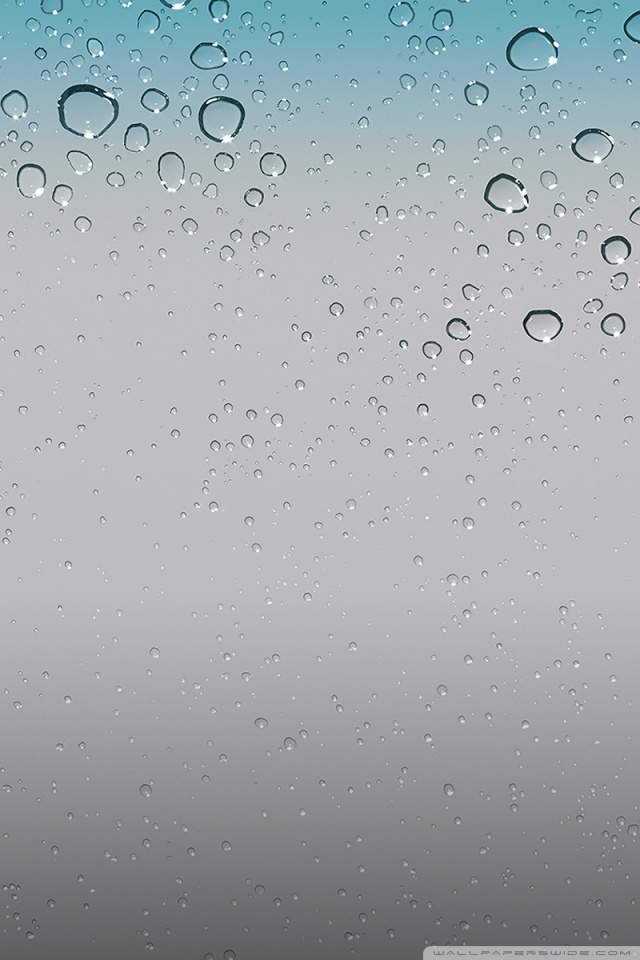 Iphone標準壁紙 水 落とす 青い 空 霧雨 Wallpaperuse
