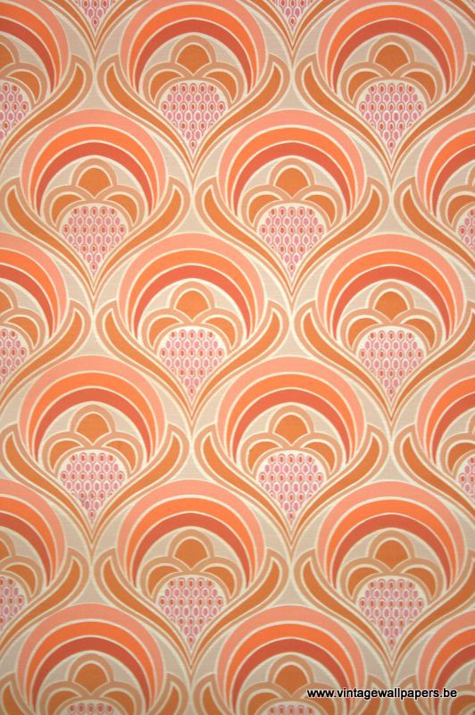 papel tapiz de patrón retro,naranja,modelo,amarillo,línea,melocotón