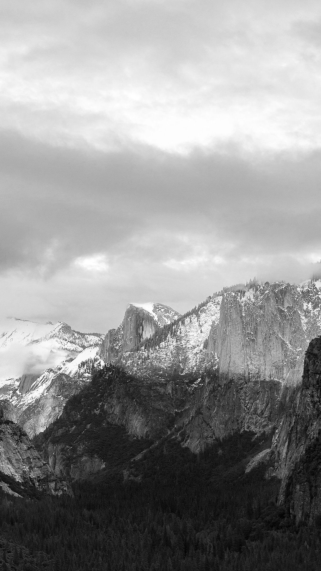 fond d'écran blanc pour iphone 6,montagne,chaîne de montagnes,blanc,ciel,noir et blanc