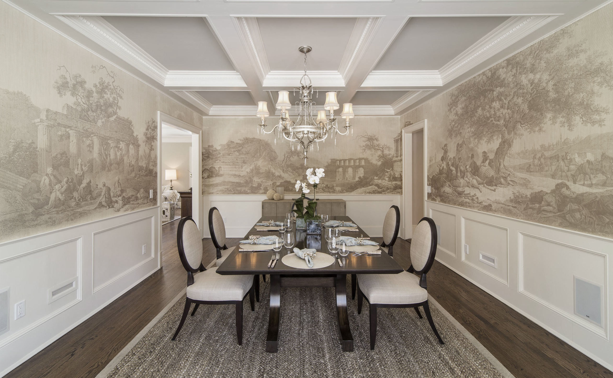 antique style wallpaper,room,dining room,property,interior design,furniture