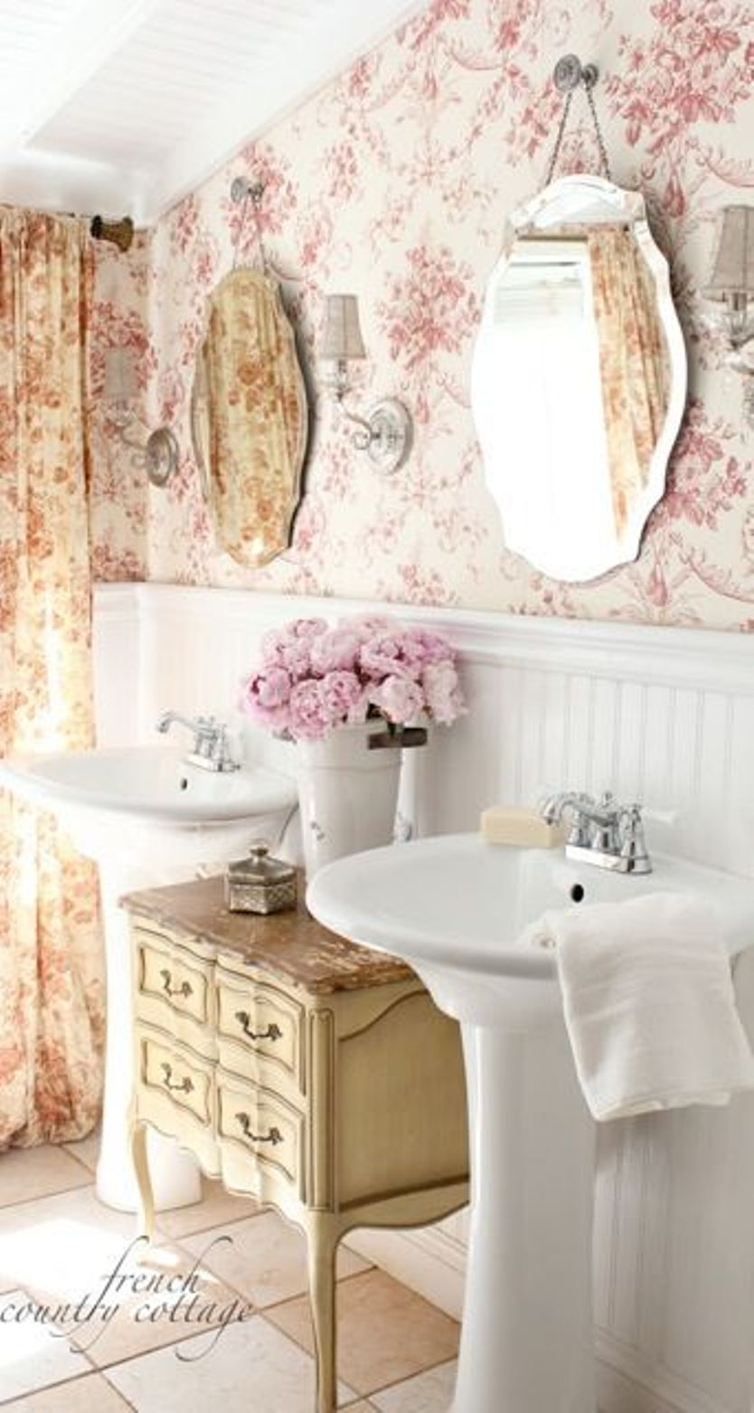 papier peint de salle de bain vintage,salle de bains,rose,chambre,design d'intérieur,mur