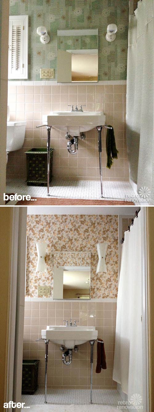 vintage bathroom wallpaper,tile,property,bathroom,room,floor (804333