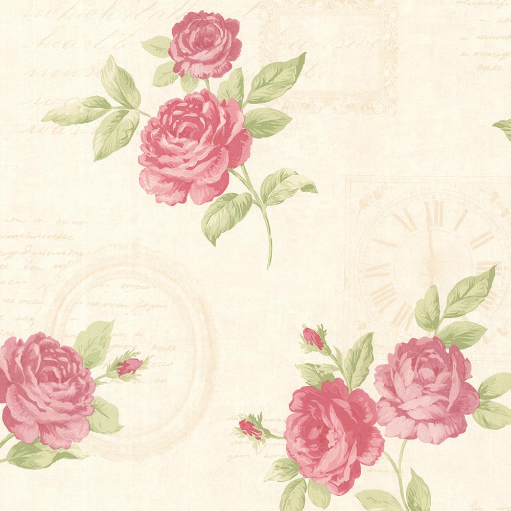 핑크 빈티지 벽지,분홍,정원 장미,로사 센티 폴리아,장미,꽃