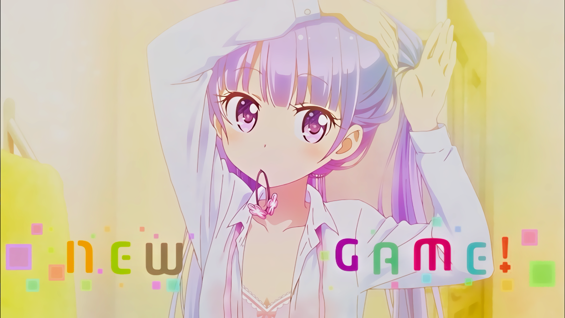 new game wallpaper hd,cartoon,anime,pink,cg artwork,hime cut