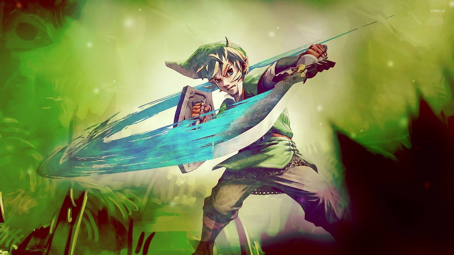 link wallpaper hd,cartoon,illustration,fictional character,anime,cg artwork