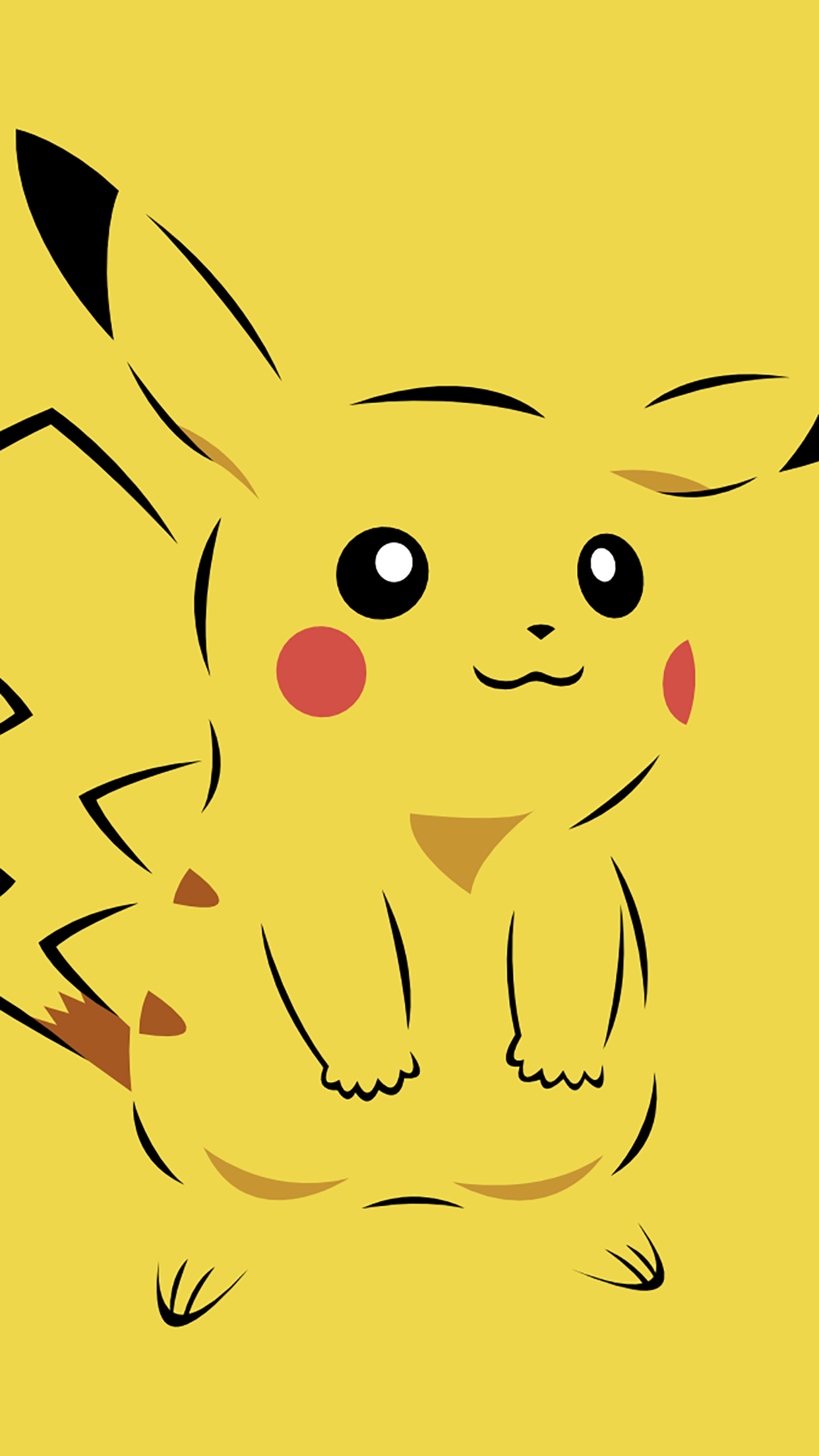 fondo de pantalla de pikachu,amarillo,dibujos animados,cabeza,ilustración,línea