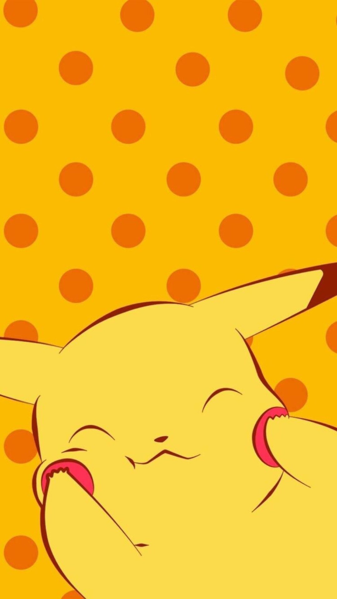 wallpaper de pikachu,orange,yellow,cartoon,pattern,illustration