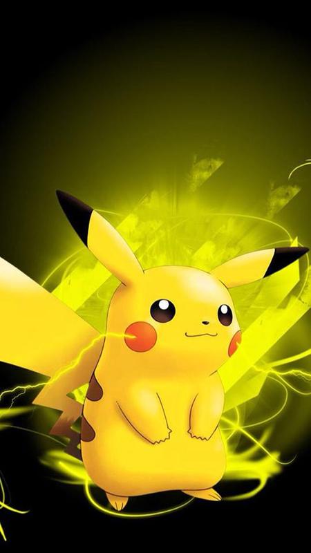 pikachu live wallpaper,cartoon,yellow,illustration,animation,fictional character