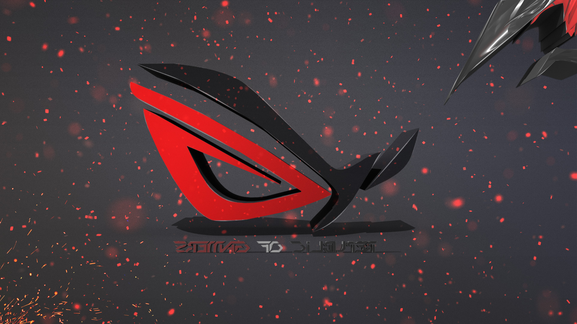asus 3d wallpaper,red,carmine,space,font,graphics