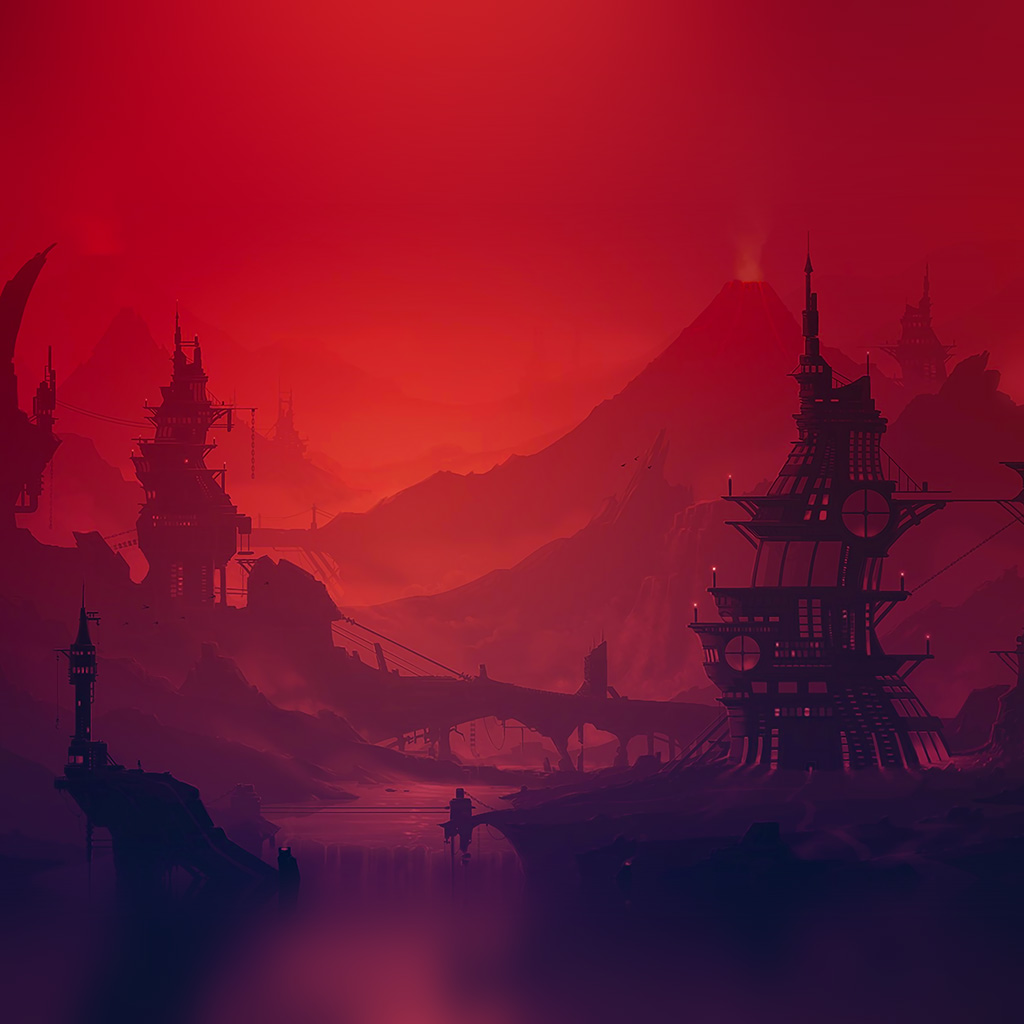 illustration desktop wallpaper,sky,red sky at morning,atmospheric phenomenon,afterglow,calm