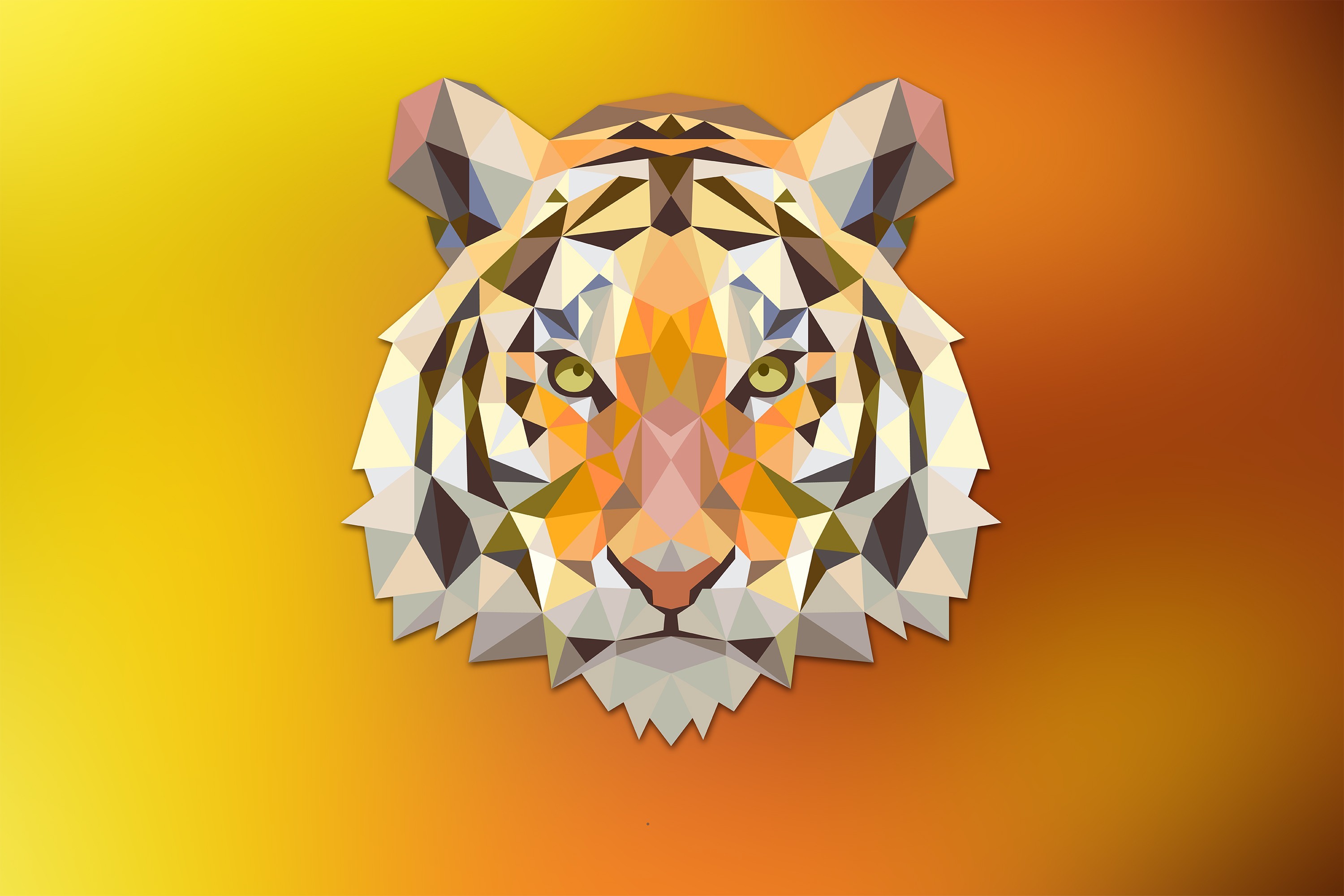 geometric animal wallpaper,tiger,bengal tiger,felidae,big cats,illustration
