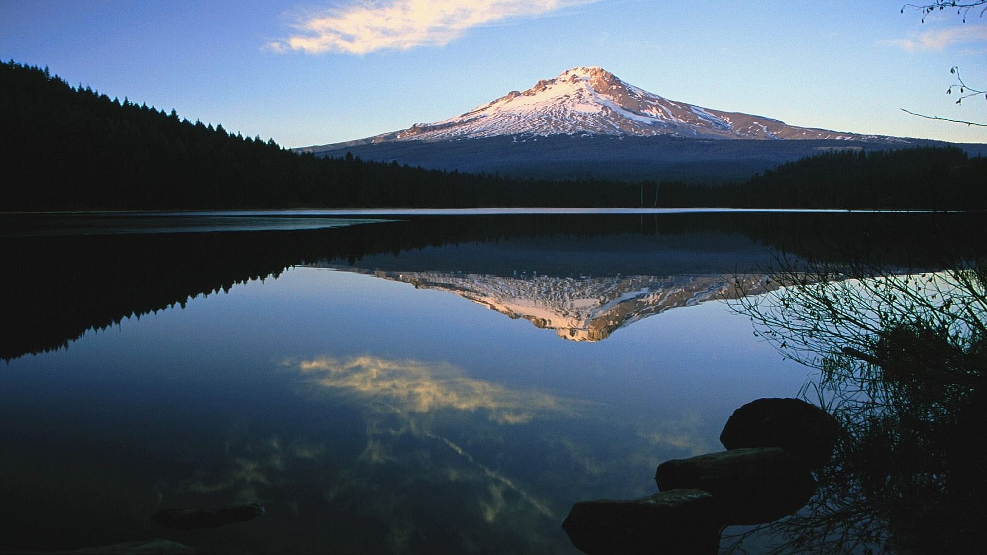 ミニマリストの自然の壁紙,反射,水域,空,自然,山