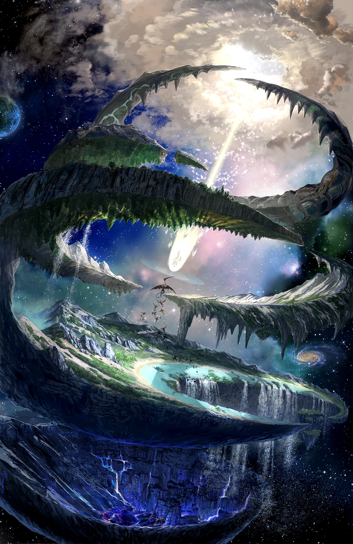 art mobile wallpaper,eye,water,jaw,fictional character,fish