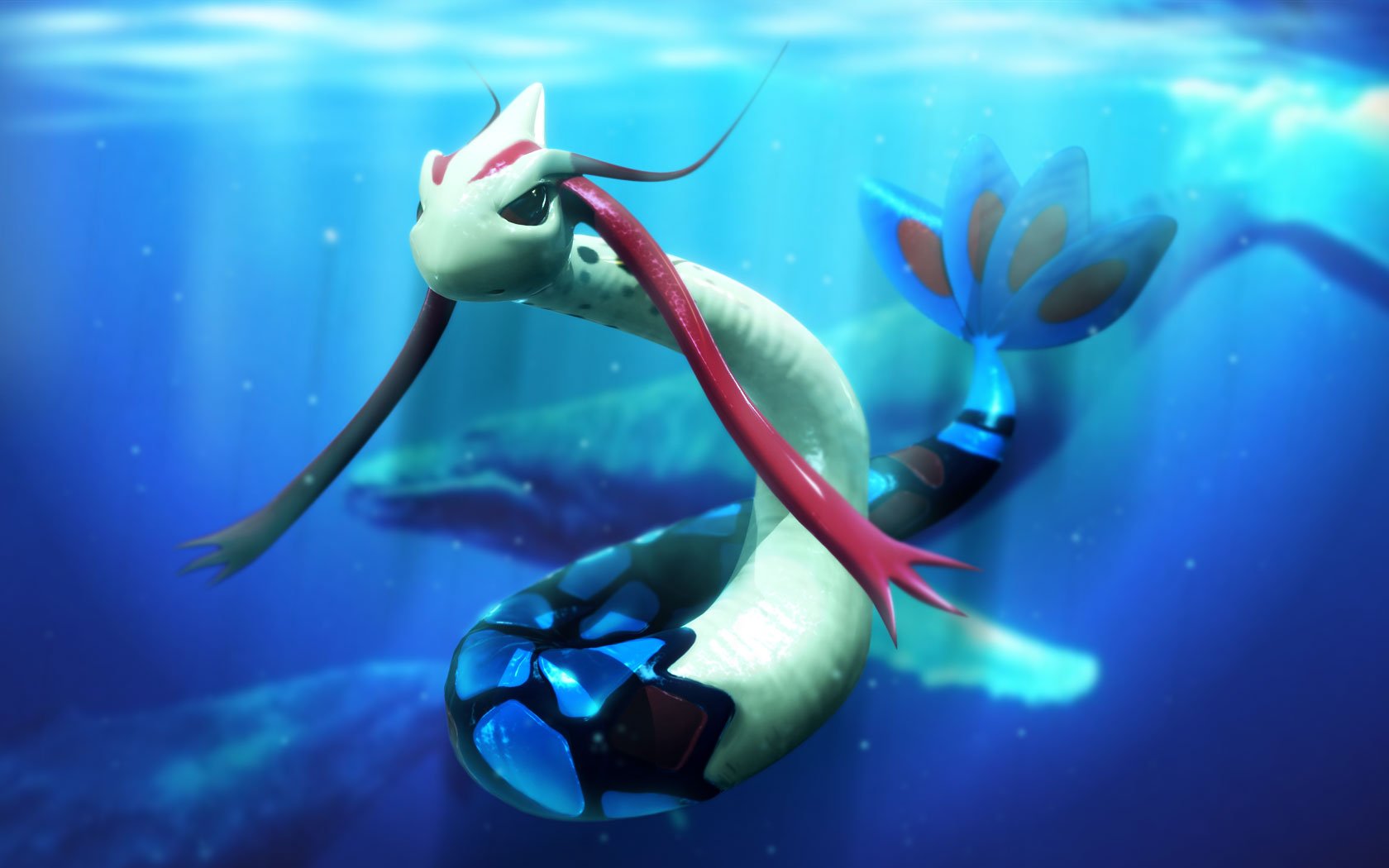 ポケモン壁紙すべて伝説の3d,水,海洋生物学,水中,架空の人物,魚