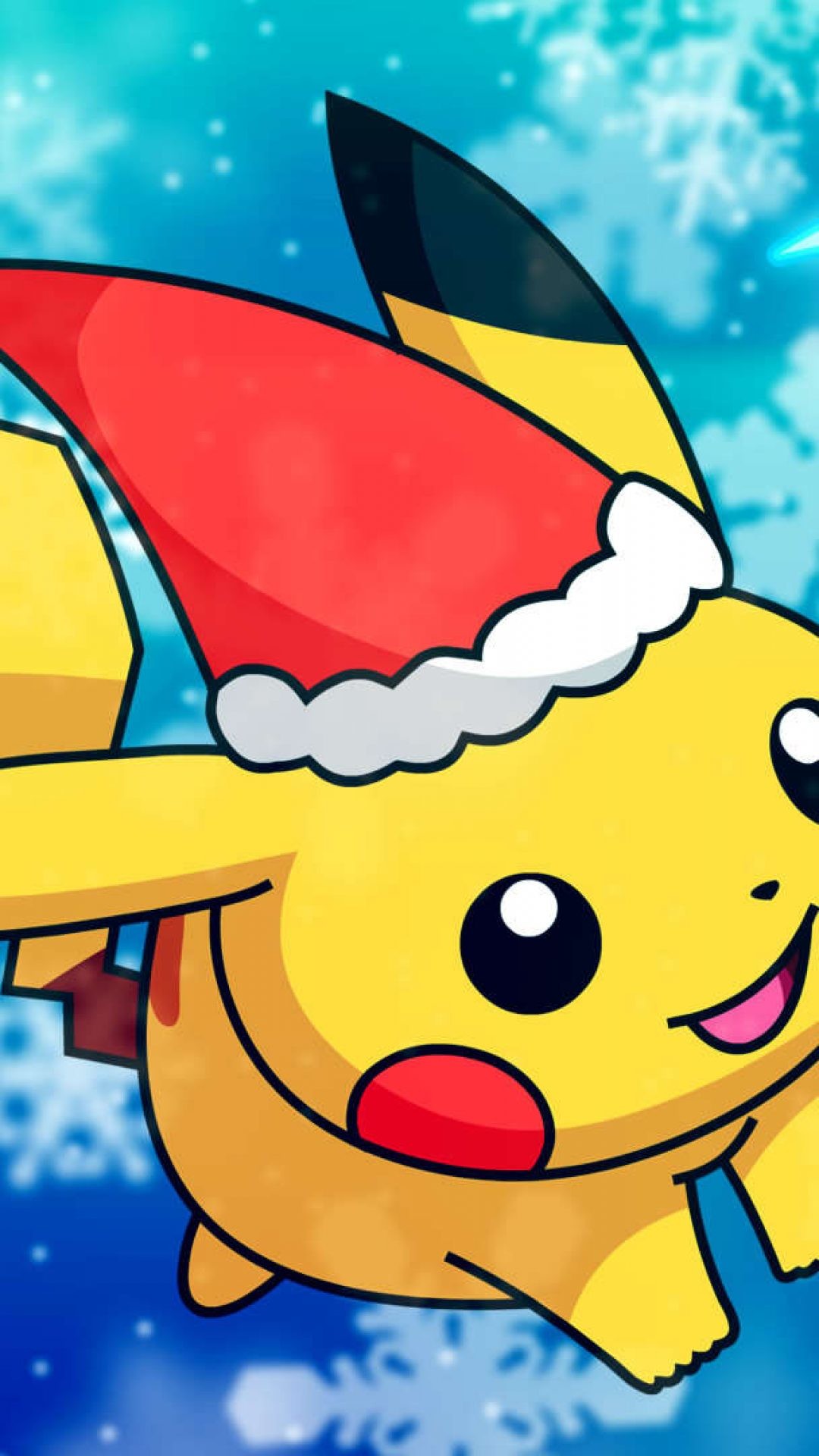 pokemon christmas wallpaper,cartoon,animated cartoon,illustration,yellow,organism