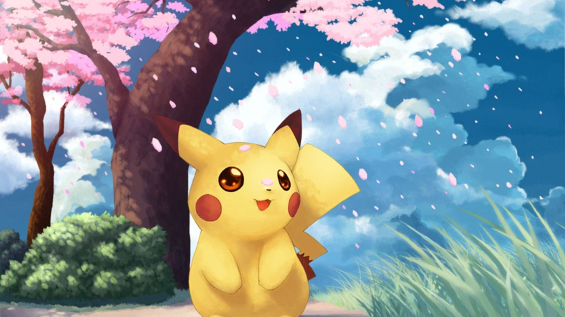 pokemon download di sfondi hd,cartone animato,cartone animato,animazione,illustrazione,cielo