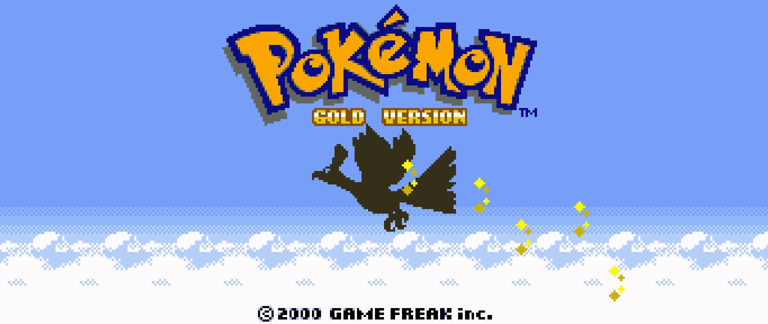 pokemon gold wallpaper,cartoon,text,font,illustration,games