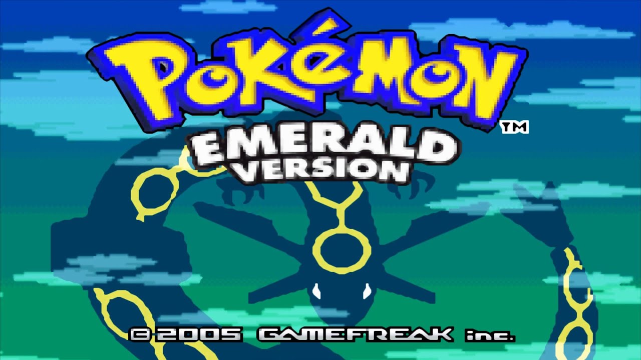 pokemon esmeralda fondo de pantalla,dibujos animados,fuente,juegos,juego de pc,diseño gráfico