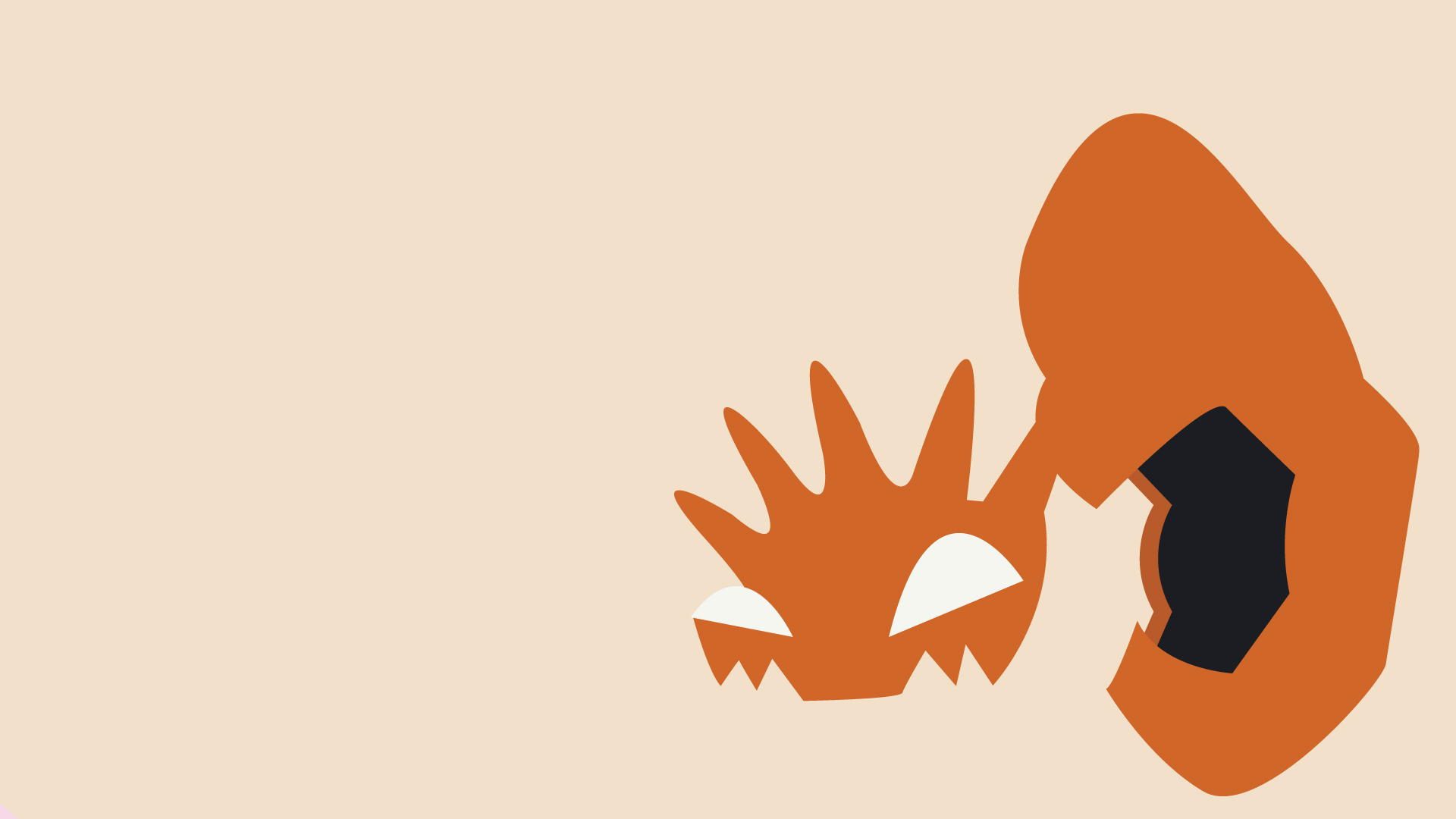 pokemon minimalist wallpaper,orange,leaf,logo,font,tree
