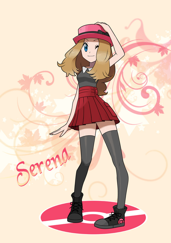 serena pokemon wallpaper,cartoon,illustration,anime,animated cartoon,uniform
