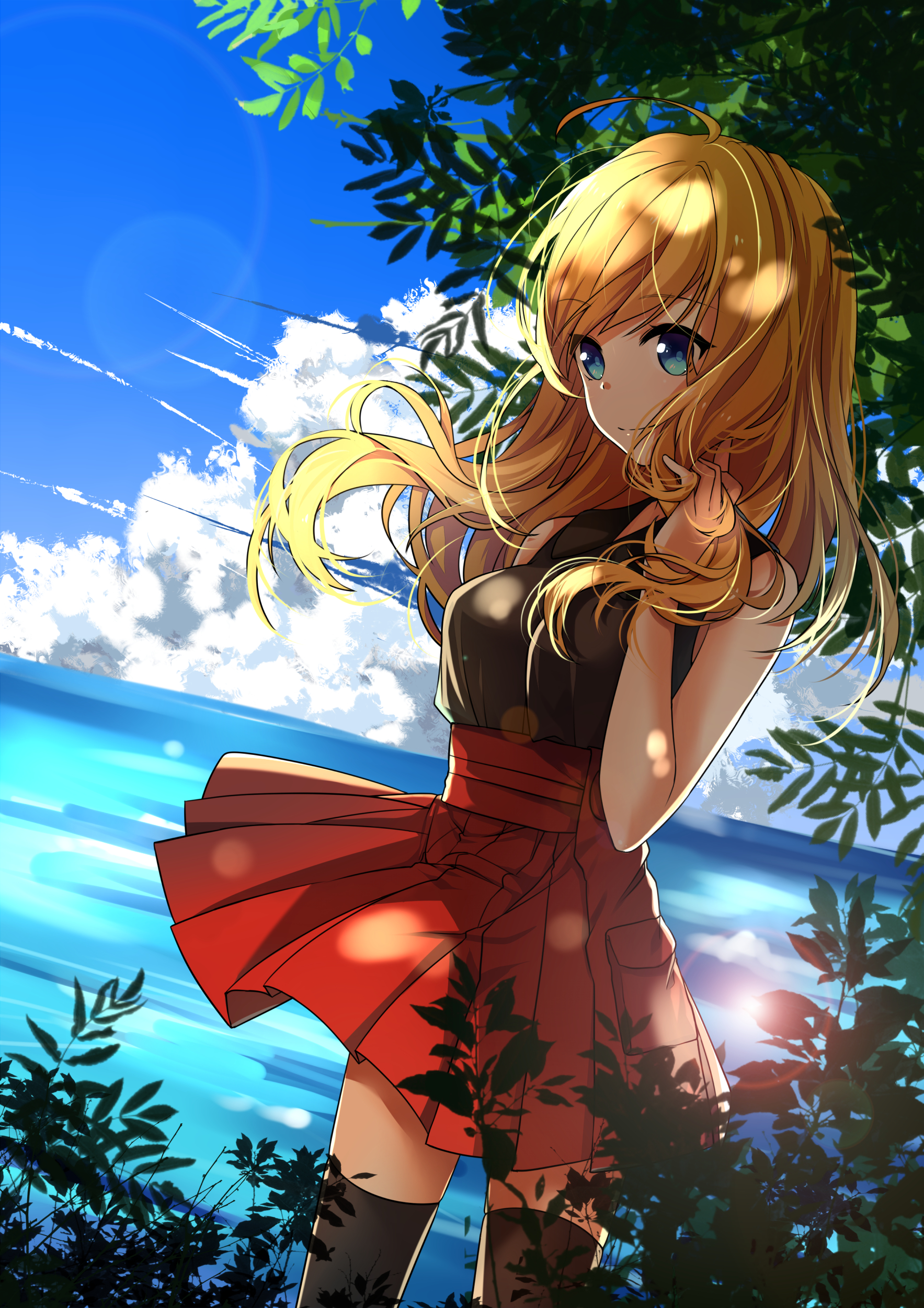 sfondo di pokemon serena,cartone animato,cg artwork,anime,cielo,cartone animato