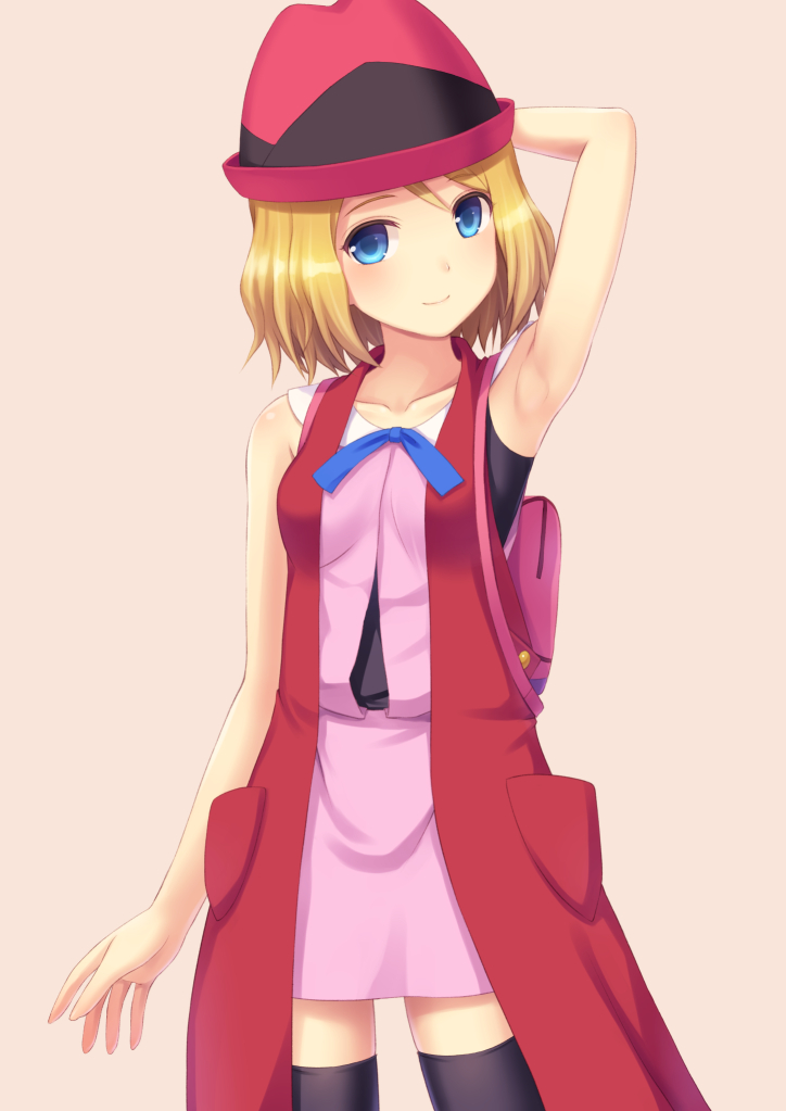 Serena Pokemon Wallpaper Cartoon Anime Hime Cut Long Hair Uniform Wallpaperuse