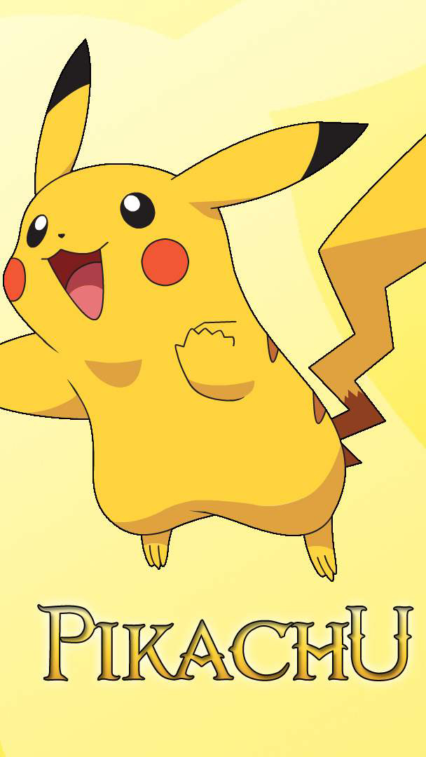 sfondo del telefono pikachu,cartone animato,giallo,illustrazione,clipart,cartone animato