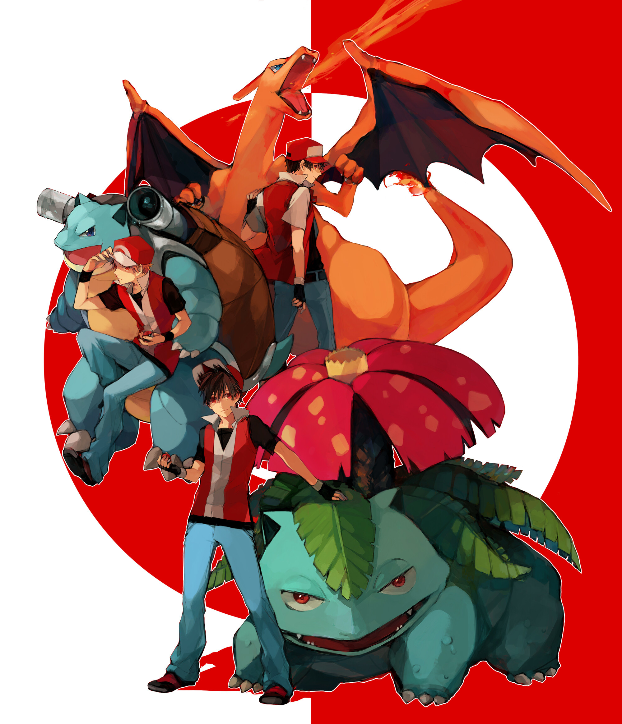 red pokemon wallpaper,illustration,fictional character,cartoon,animation,dragon