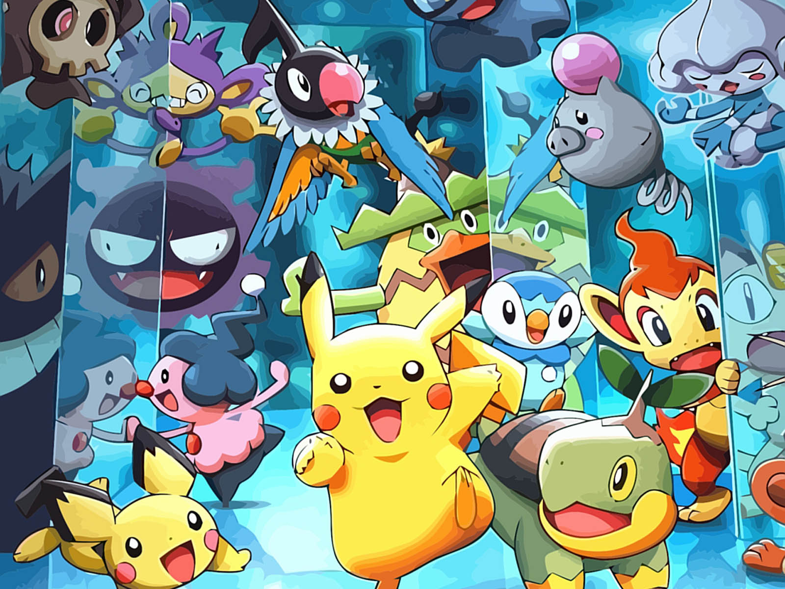 carta da parati anime pokemon,cartone animato,cartone animato,animazione,illustrazione,finzione