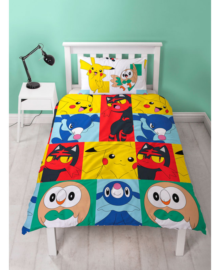 pokemon bedroom wallpaper,bedding,bed sheet,product,textile,turquoise