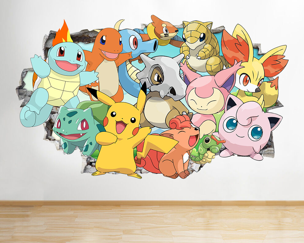 pokemon bedroom wallpaper,cartoon,animated cartoon,illustration,art,animation