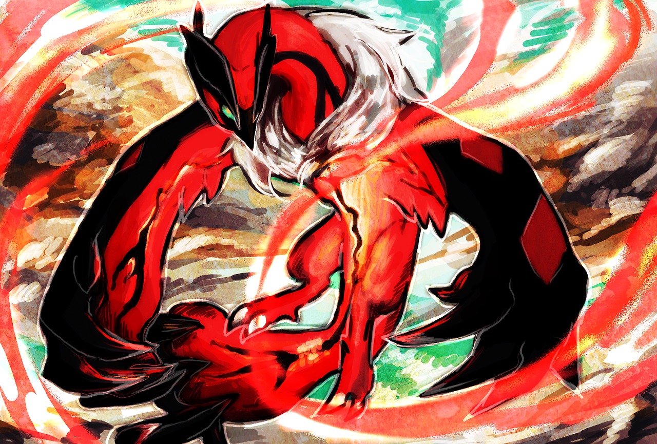 yveltal wallpaper,fictional character,cg artwork,demon,spawn,illustration