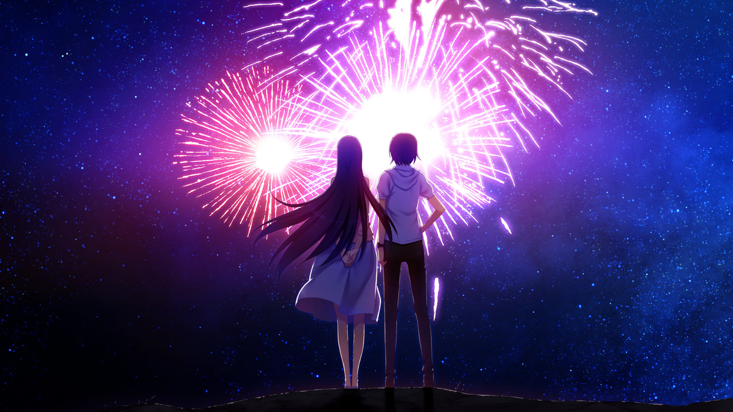 true hd wallpaper,fireworks,event,sky,violet,purple