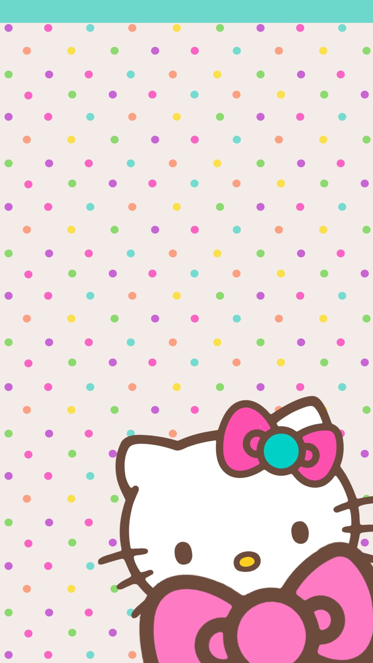 hallo kitty handy wallpaper,rosa,muster,design,tupfen,herz